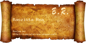 Baszista Rea névjegykártya